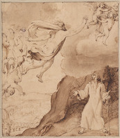 I 056
<br/>
Visioen van de heilige Antonius Abt
<br/>
<em>Bertoia, Jacopo Zanguidi (1544-1574) - kopie naar</em>